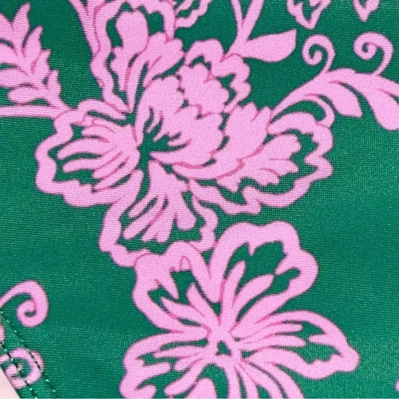 NEW Xirena Xwim Sims Bikini Swim Bottom Size Large Caprisyn Green Pink Floral - Picture 13 of 15